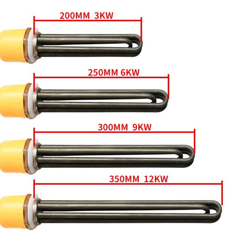 1.5寸电加热管 DN40水箱加热棒  380V 3-6-9-12KW
