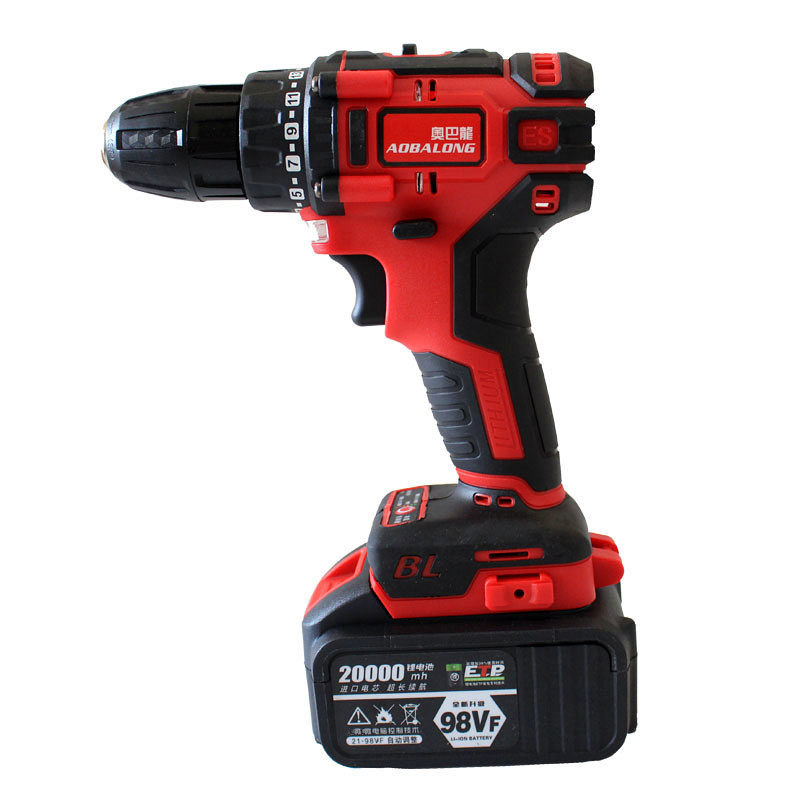 奥巴龙无刷锂电钻68VF98VF充电式手电钻电动螺丝刀电转大扭力65N