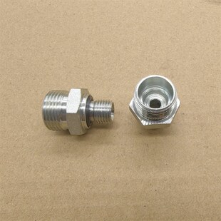 1.5H型 直通G1 转M22 喇叭口 卡口15mm铁接头镀白锌0222 4ED