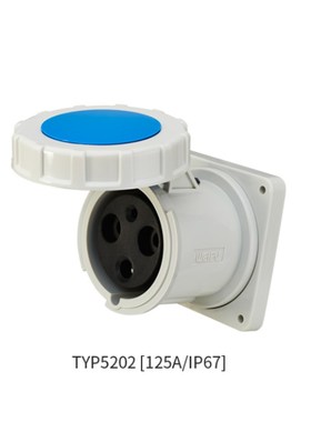WEIPU  威浦 TYP5202 工业插座 125A3芯 暗装直式插座 IP67
