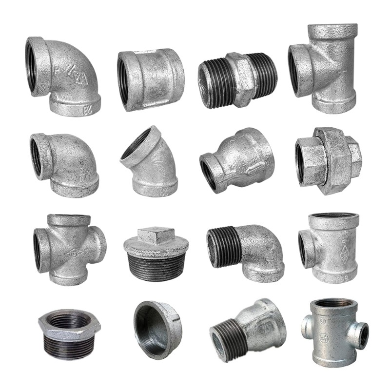 镀锌直通直接铸内丝管箍接头4分6分1寸DN15 20水管玛钢管件广东