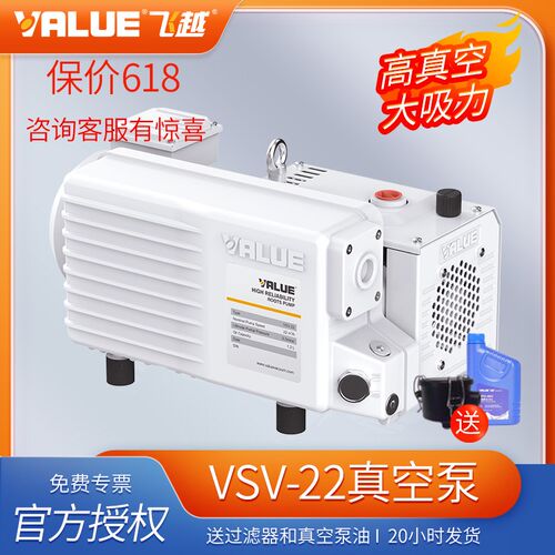 飞越工业真空泵电动VSV系列小型单级泵VSV-22/28工业级抽气真空泵