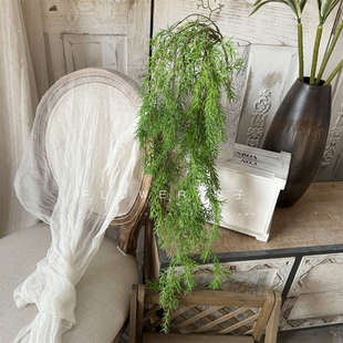 麦冬草仿真绿植吊顶婚礼堂森系户外软装造型植物墙软装垂钓藤条