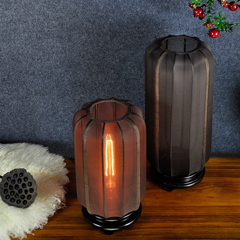 新中式卧室书房古典灯布艺复古客厅灯实木床头灯仿古装饰创意台灯