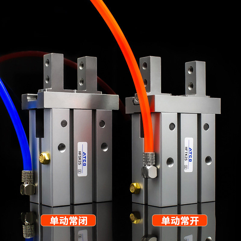 亚德客型气动手指气缸夹爪HFZ/HFK6/10/16/20/25/32/40-B/N/F/W/M