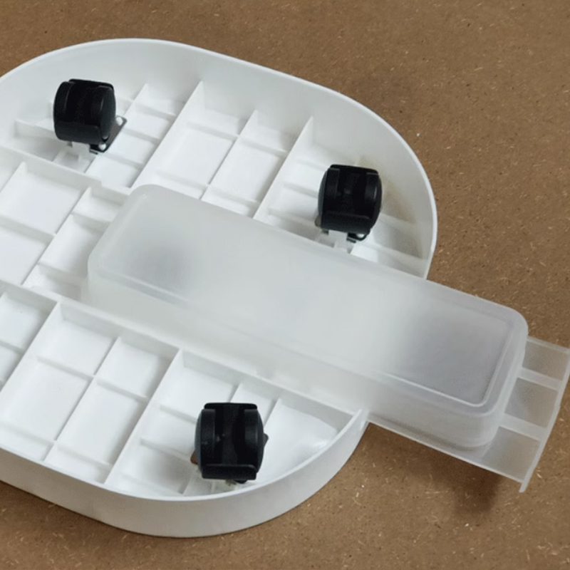 滑轮移动托盘万向轮托盘植物绿植接水底盘塑料加厚高承重隐藏滚轮