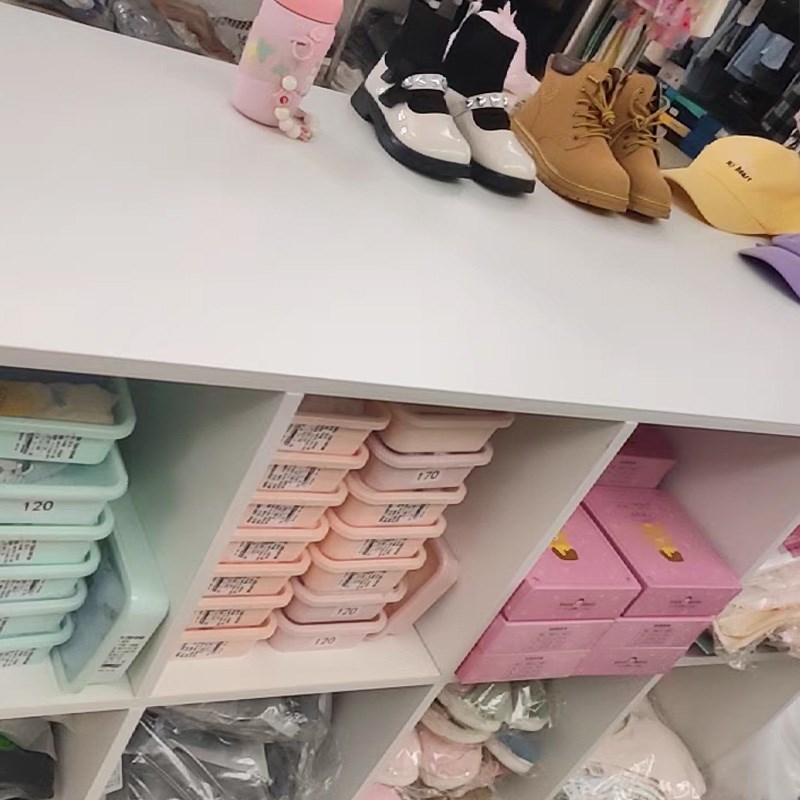 服装店双面格中岛桌展示柜台女装店铺中间摆放陈列流水台展示桌