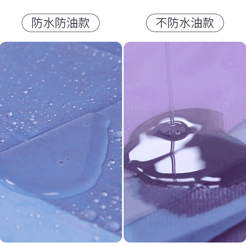 美容院一次性床单防水防油带洞透气十字开口无纺布纯色隔脏床单