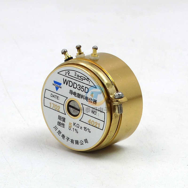 WDD35D-4 精密导电塑料电位器 角位移传感器1K2K5K10K线性0.1%