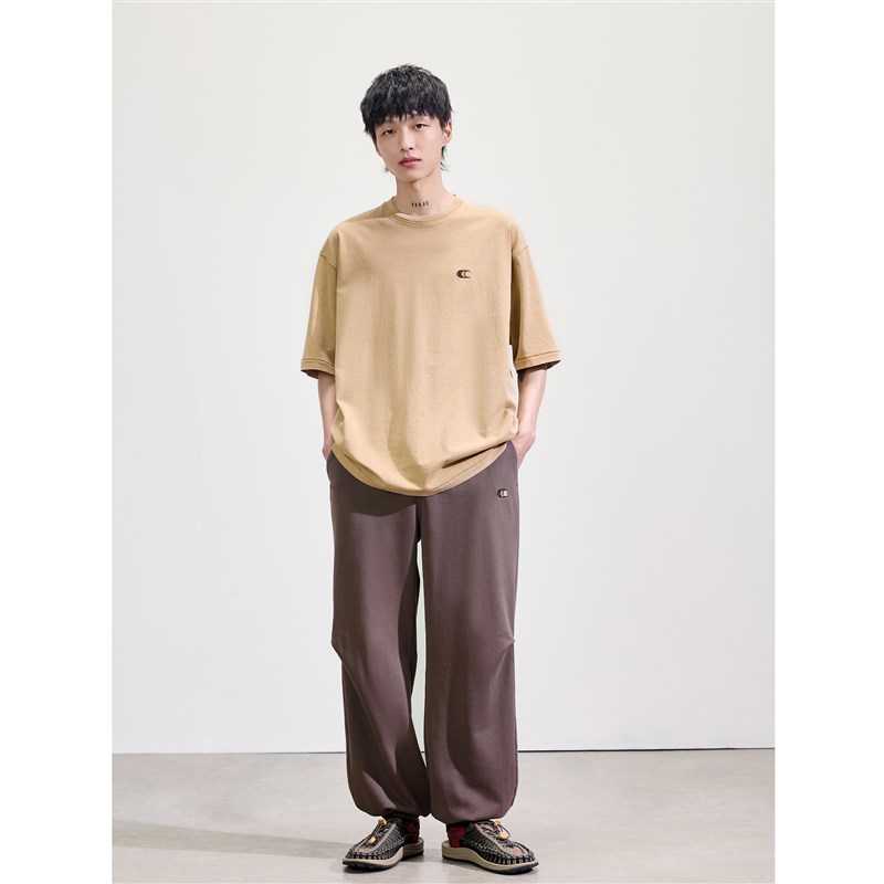 CCC 普通咖啡爱好者 印花短袖 Tee 成衣染色水洗做旧