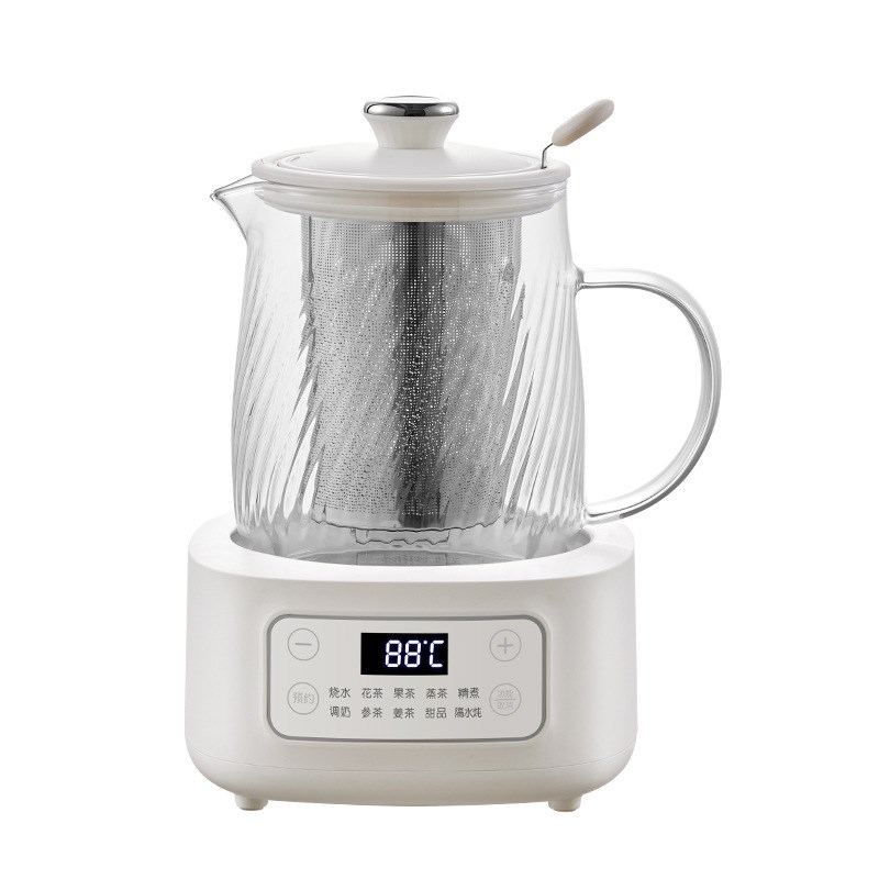 摩动养生壶2024新款烧水壶办公室小型家用多功能全玻璃煮茶器1.2L