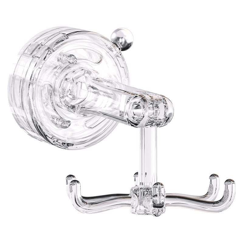 厨房旋转挂钩免打孔锅具勺子收纳架家用锅铲架墙壁门水槽沥水袋