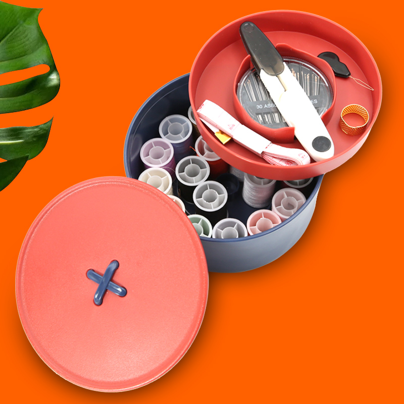 针线盒家用针线收纳工具缝纫用品套装迷你便携缝衣针线包小型