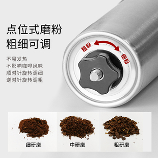 迷你手磨磨豆机便携不锈钢家用手动磨粉器咖啡豆研磨器小型咖啡机