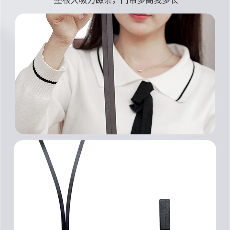 家用免打孔空调门帘防风防冷气挡风门帘透明厨房防油烟塑料隔断窗