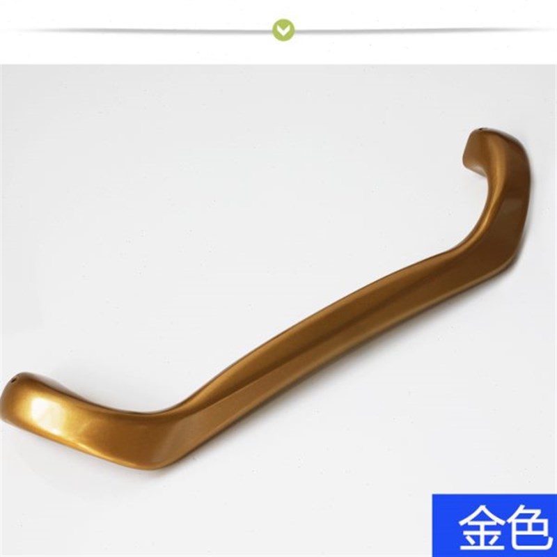 厨房明装欧式空把手客厅阳台中铝合金推拉门拉手实心玻璃移门