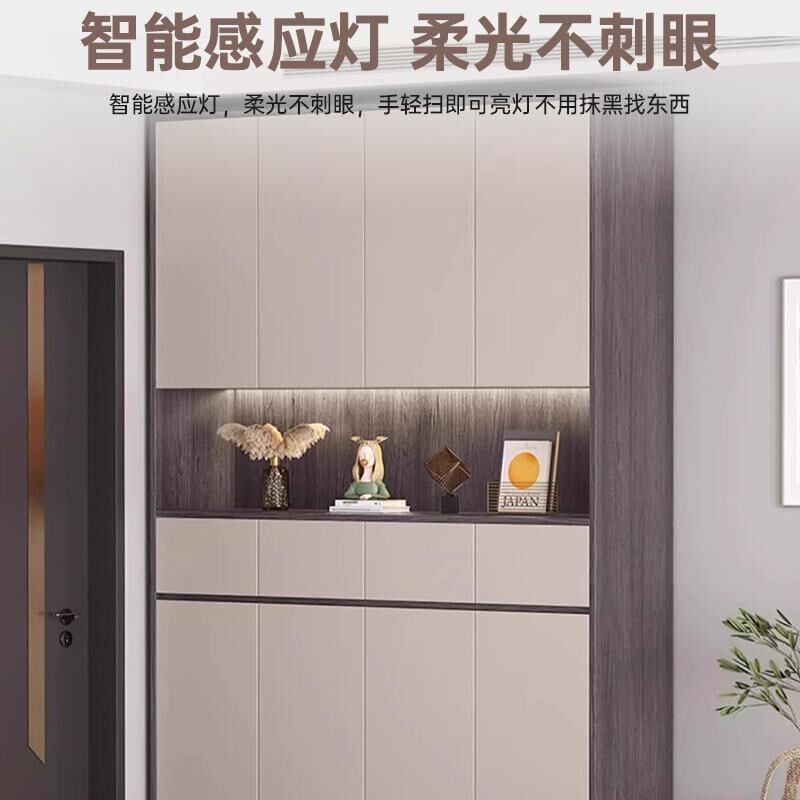 实木鞋柜定制靠墙门厅阳台家用储物柜子入户玄关柜鞋柜收纳柜组合
