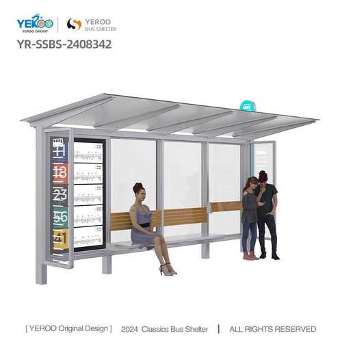 High Quality Custom Steel Bus Stop Shelters for Sale