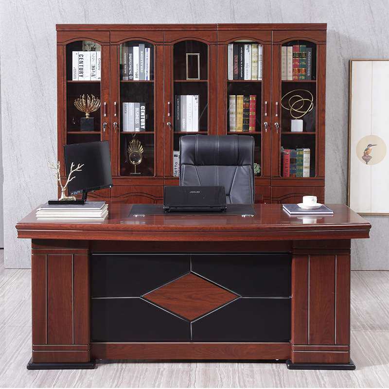 办公桌电脑桌写字台式桌1.2m带锁带抽屉1.4m家用书桌办公室大班台