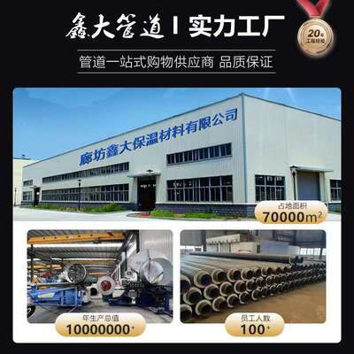 聚氨酯发泡保温管直埋供热聚氨酯保温钢管预制直埋防腐保温钢管