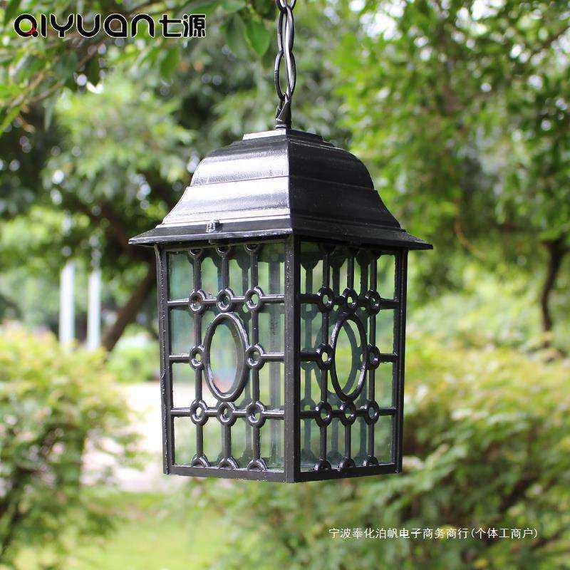 欧式吊灯 户外防水复古庭院灯具LED灯 过道玄关阳台花园灯室外灯