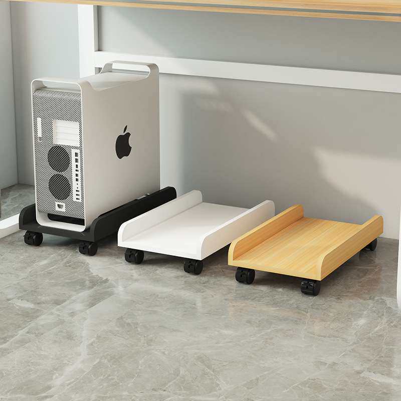 台式电脑主机托架桌下置物架可移动滑轮机箱底座增高大号托盘支架