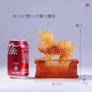 琉璃四神兽玄武龙龟摆件招财工艺品玄关客厅办公室桌面装 饰摆放