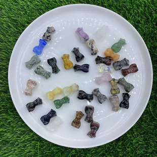 30mm 天然半宝石女模 粉晶 白水晶 蛋白 草莓晶小女模