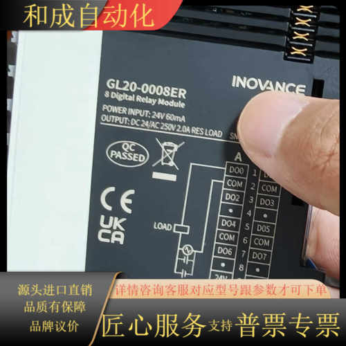 汇川 GL20-0008ER，全新原装正品 顺着光表面也很丝