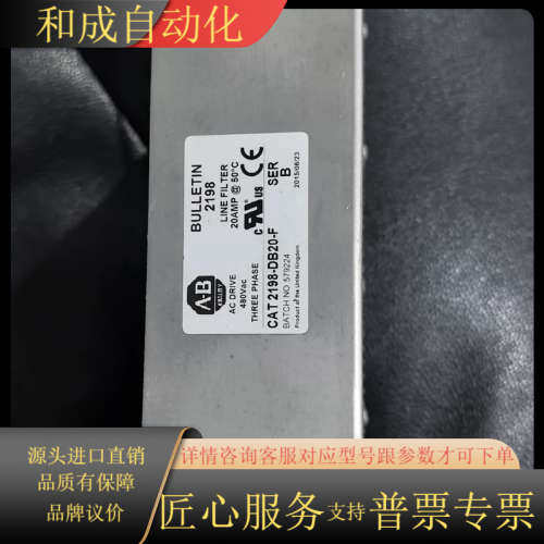 滤波器，型号2198-DB20-F，三相480V