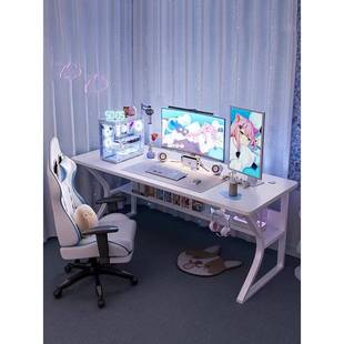 简易卧色室书桌椅 折扣价 ?白电竞桌子电脑桌台家用办公桌套装