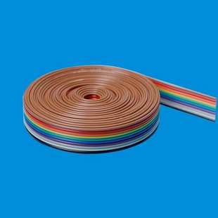 樱夏电子全铜线芯40P彩排线50米连接线端子线线束2.54端子线