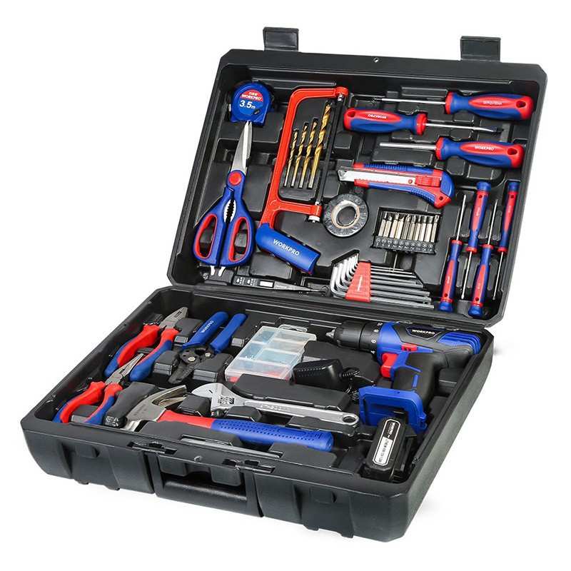 万克宝160件套锂电钻工具组套家用多功能充电式手电钻套装W009082