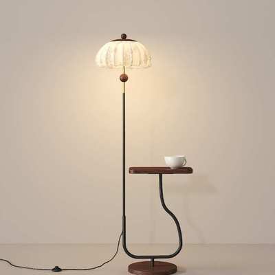宋代美学落地灯客厅高颜值主卧沙发氛围床头灯布艺印花创意落地灯