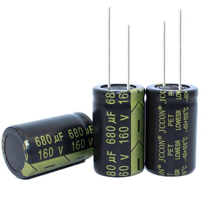 160v680uf 160v JCCON黑金 电源适配器大功率高频低阻电容 22x35