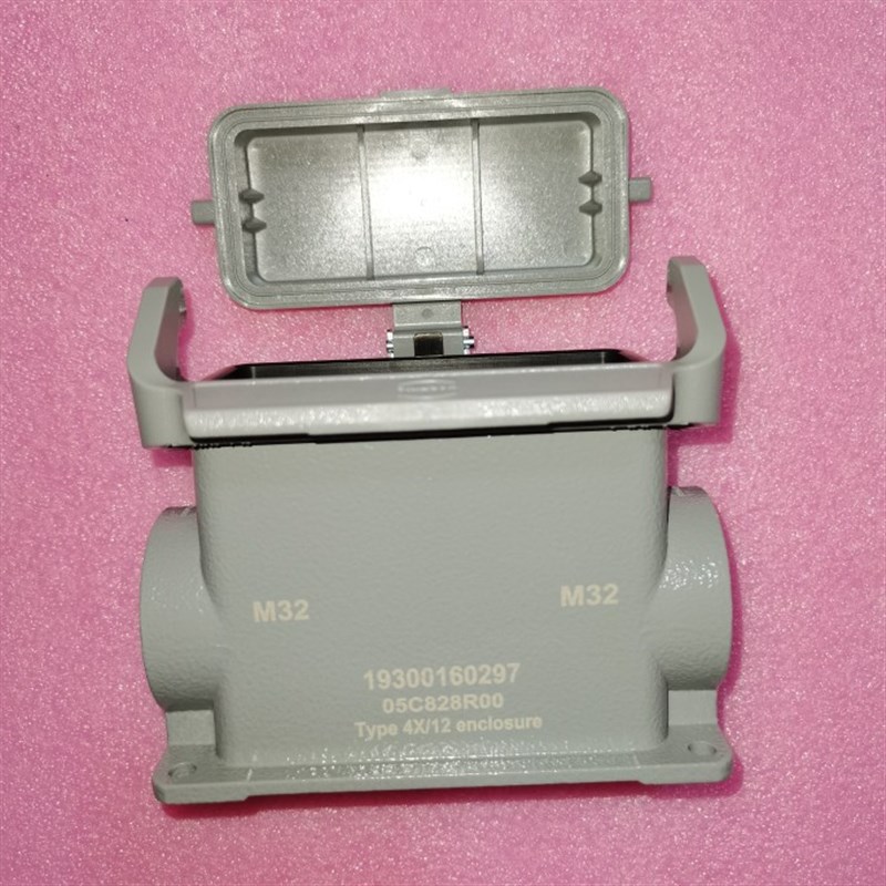 HARTING连接器19300160297高底座HAN-16B-ASG2-LB-M32塑壳盖原装