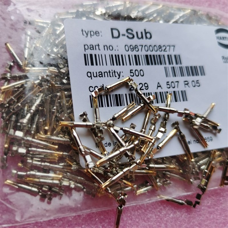 HARTING连接器09670008277母针D-SUB stamped AWG20-24镀金原装