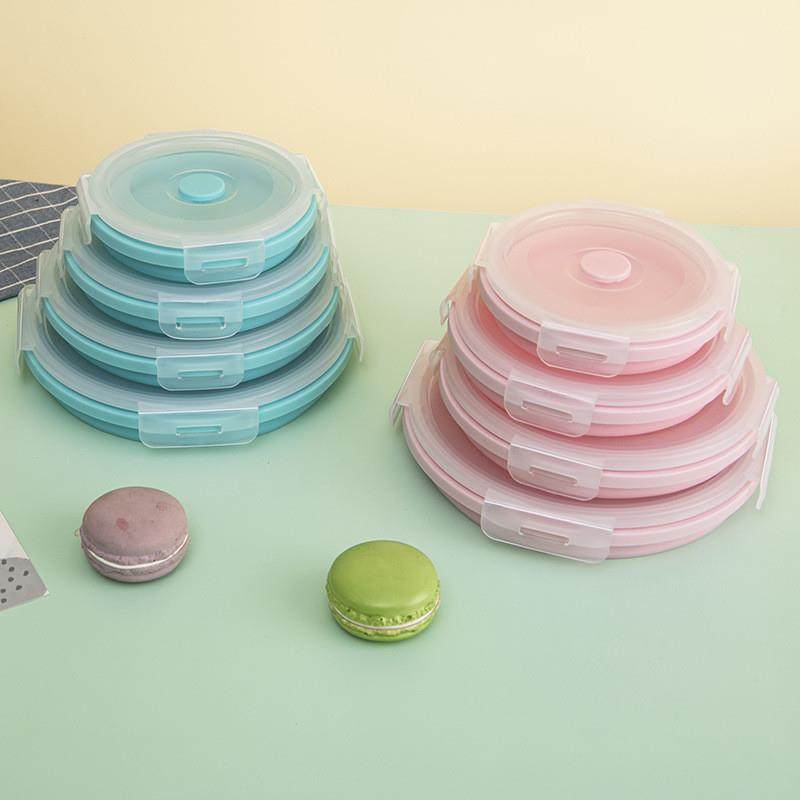硅胶折叠碗户外便携式泡面碗耐高温宝宝旅行餐具食品级可折叠饭盒