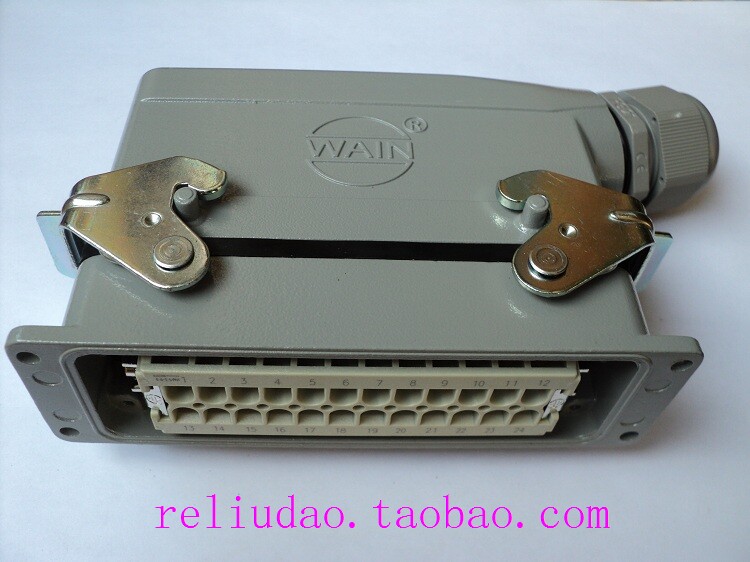 WAIN 24针 HDC-KITS-HE-024-1   套件 双扣侧出线 唯恩连接器
