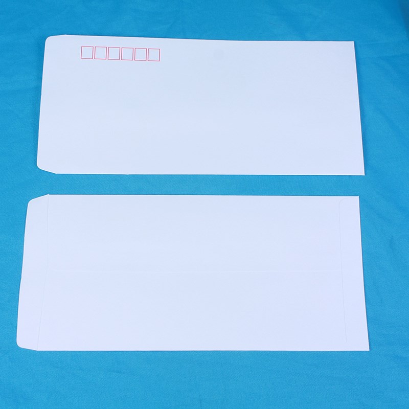 5号白信封加厚DL封前面红框后面空白140克集邮背面没有监制首日封