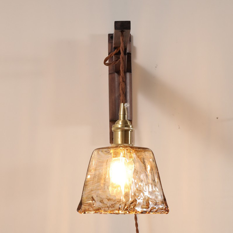 日式复古黑胡桃实木玻璃折叠楼梯卧室床头壁灯客厅书房伸缩墙面灯,家装灯饰光源,壁灯,淘宝优惠券,粉丝福利购,淘宝优惠卷