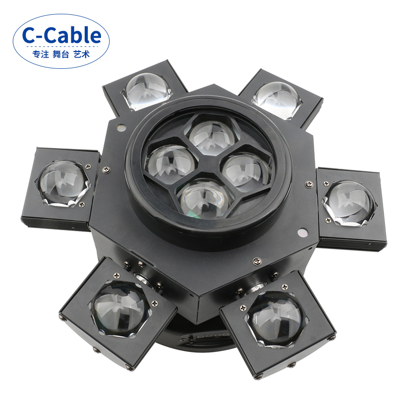 舞台灯光ktv气氛灯声控七彩旋转灯摇头灯光束灯酒吧蹦迪灯雷射灯