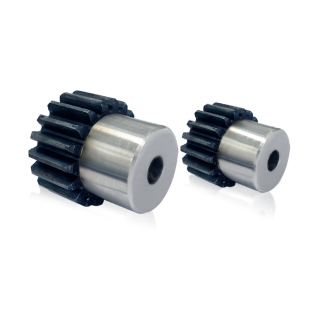 定做 2.5模带台 2.5模15齿-40齿 电机齿轮 凸台齿轮 带台阶正齿轮