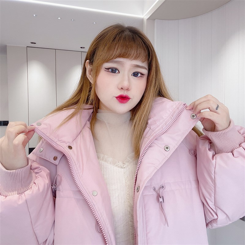 胖仙女莹莹大码女装胖MM冬装保暖厚外套时髦遮肉加厚长款连帽棉服
