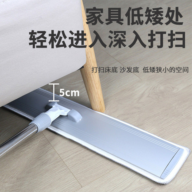 大号铝合金平板拖把家用懒人旋转墩布一拖神器净新款商用工厂尘推,家庭/个人清洁工具,平板拖把,淘宝优惠券,粉丝福利购,淘宝优惠卷