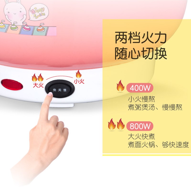 不锈钢电煮锅多功能小型迷你煮面锅宿舍学生电锅蒸锅火锅电热锅