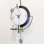 北欧轻奢风简约钟表 创意饭厅静音挂墙时钟 饰时钟 现代时尚 客厅装