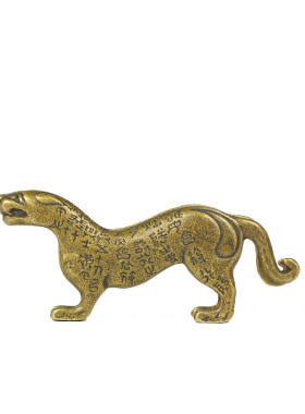 铜虎符摆件古玩铜器实心虎符印章兵符权力信物家居办公室装饰摆设