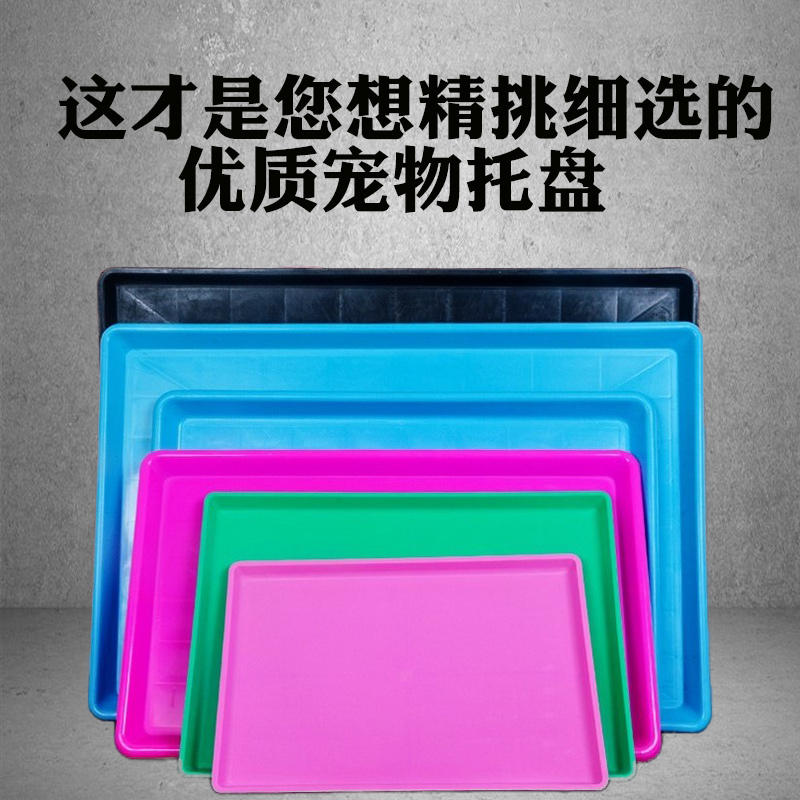 狗笼子托盘接粪盆尿盘塑料加厚宠物鸟鸡笼鸽子猫笼底盘兔笼屎便盆