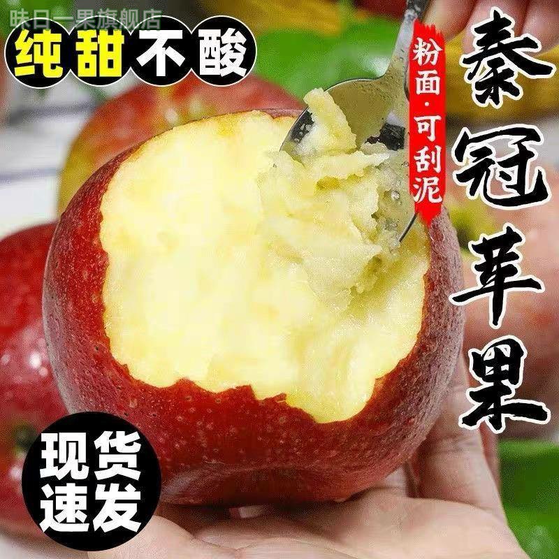 粉面沙甜苹果陕西红秦冠苹果老人婴儿孕妇刮果泥吃新鲜9包邮